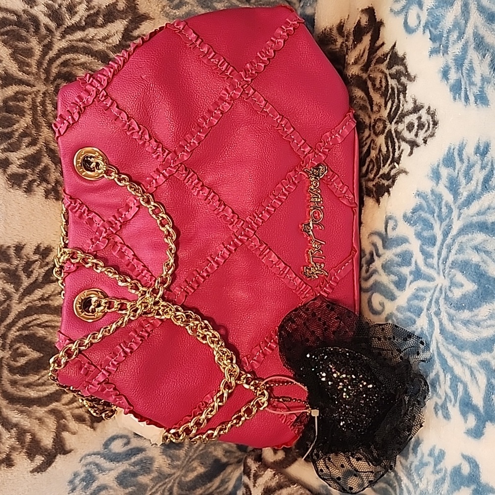 Betsy Johnson,  Barbie pink hand bag